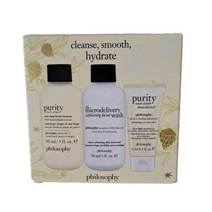 NIB Philosophy Cleanse, Smooth and Hydrate Set